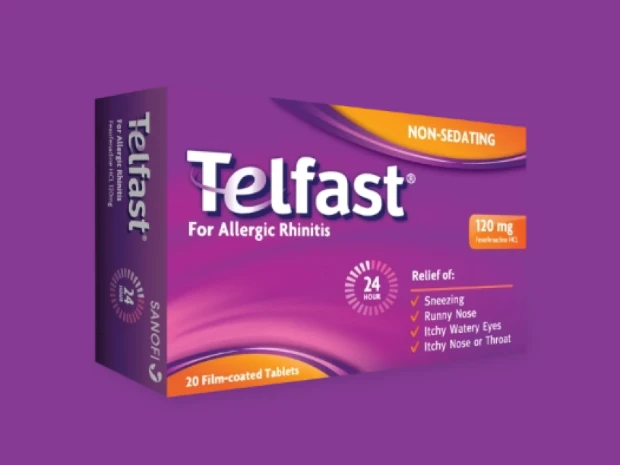 Front of Telfast® 24 Hour 120 mg Tablets Pack