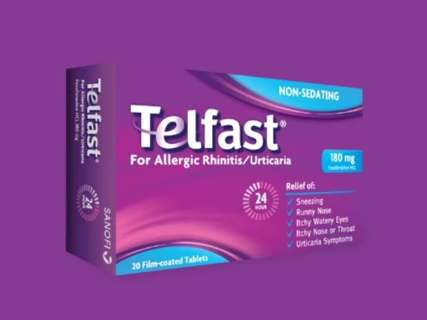 Front of Telfast® 24 Hour 180mg Tablets Pack