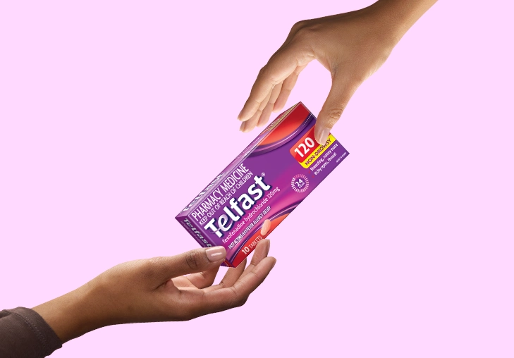 Telfast® 120mg Fexofendaine tablets | Non-Drowsy Hayfever Relief