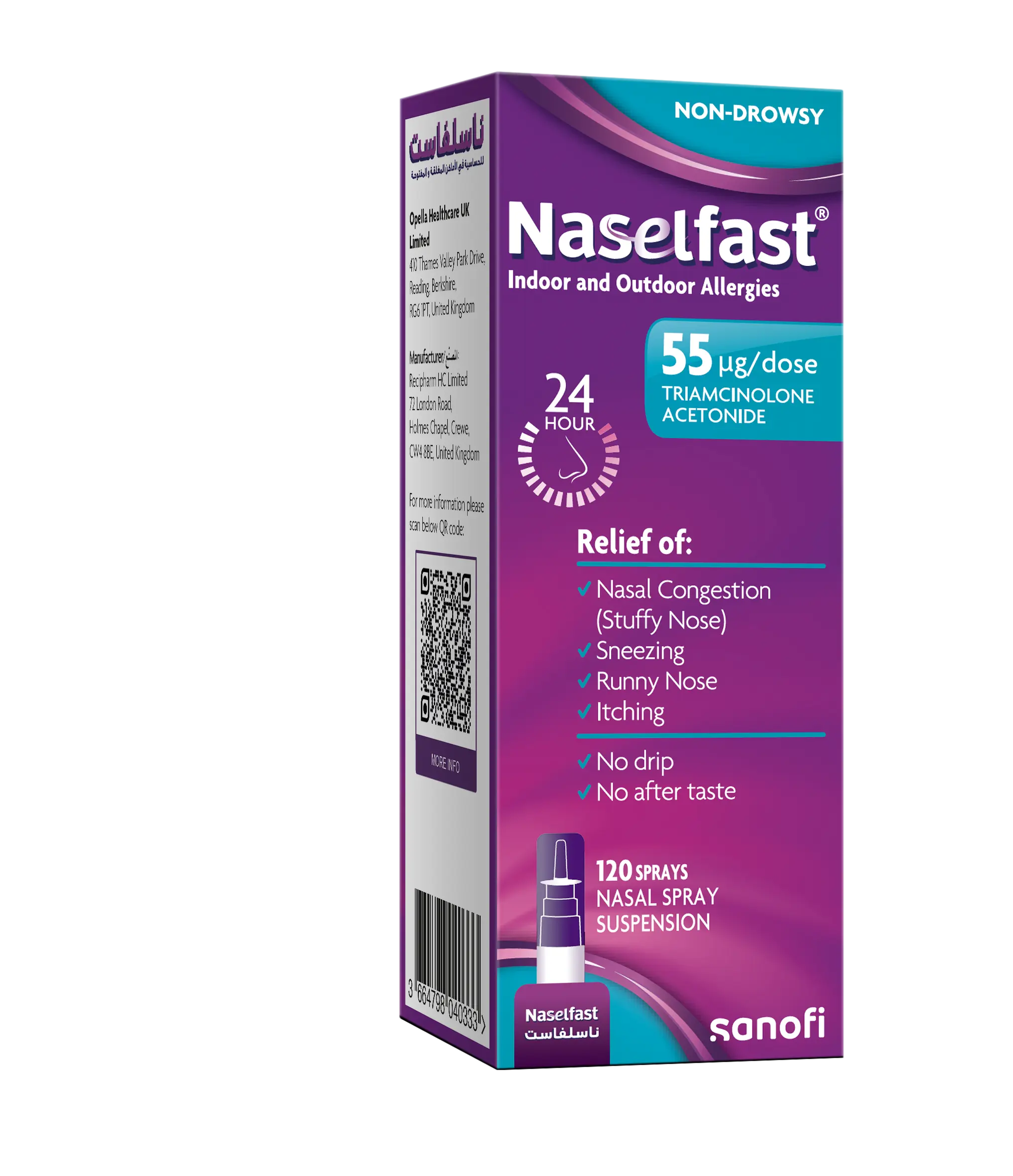 Naselfast Allergy & Congestion Relief Packshot