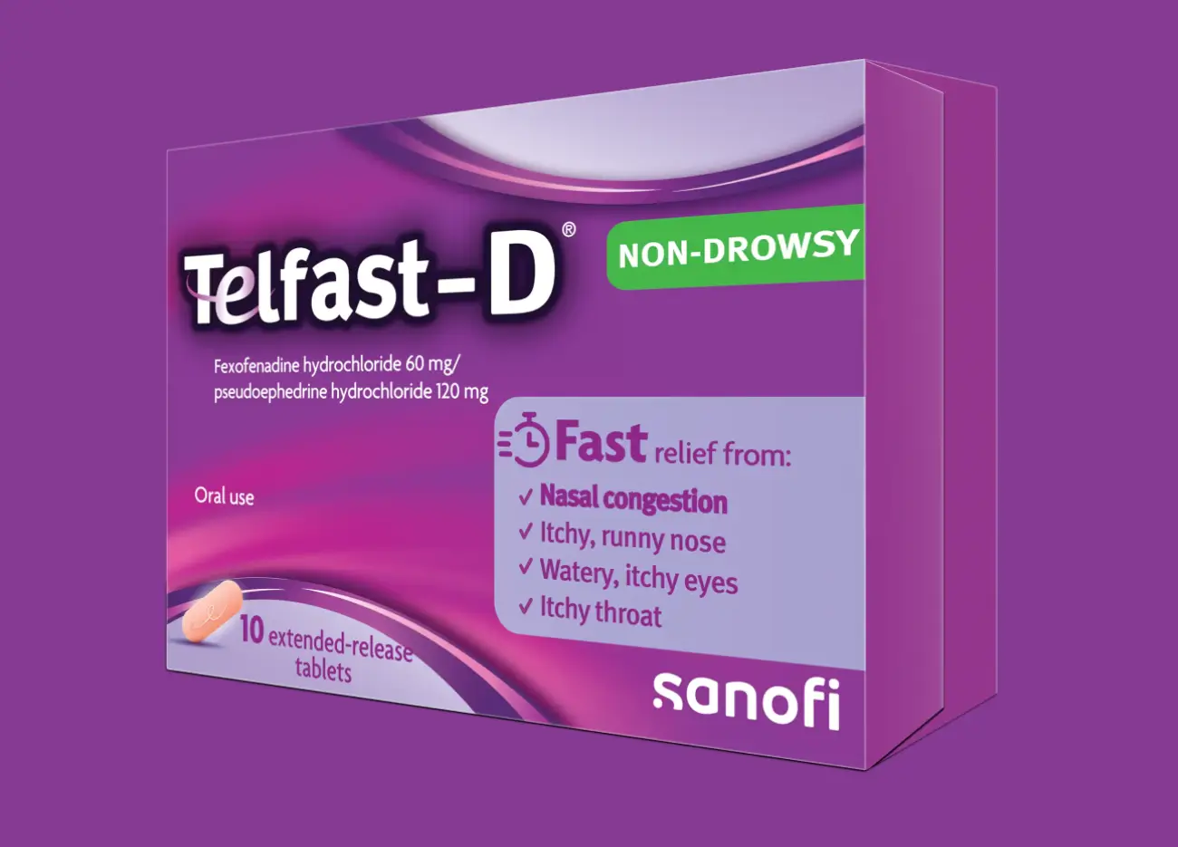 Product shot of Telfast 120mg