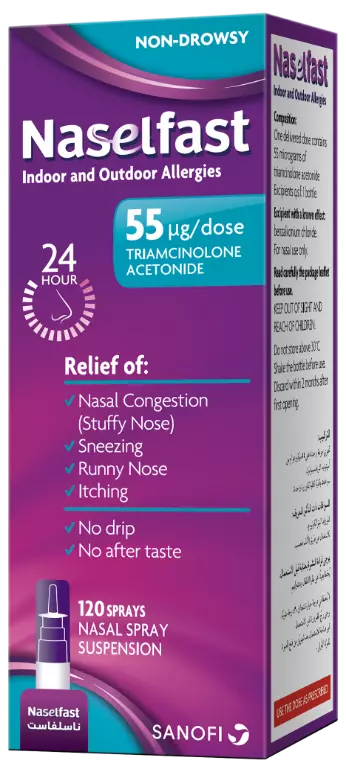 Naselfast Allergy & Congestion Relief Packshot
